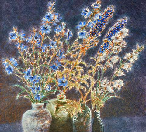 Delphinium and Campanula