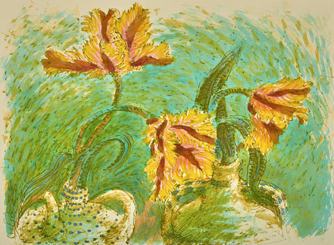 Feathered Orange Tulips