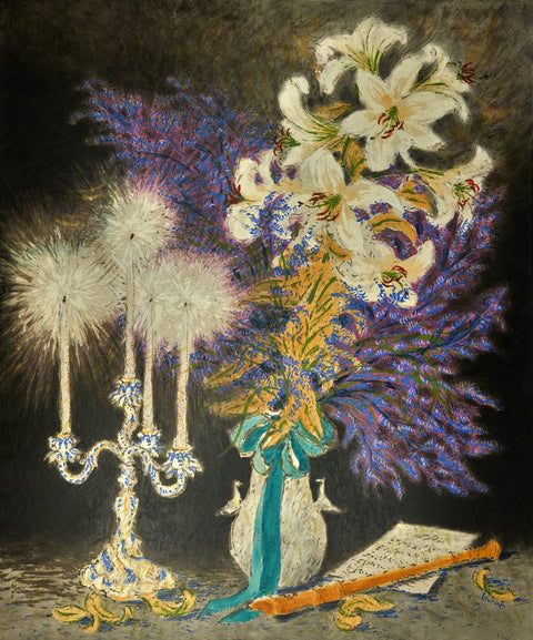 Candlelight, Lillies and Recorder