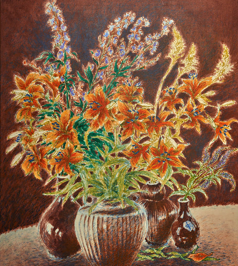 Flower Bouquet in Brown