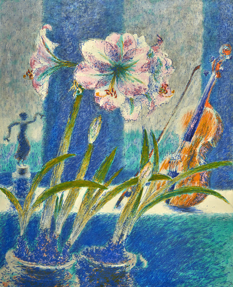 Amaryllis with Viola and Roman Dancer