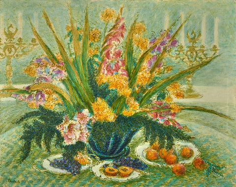 Festive Bouquet and Fruits
