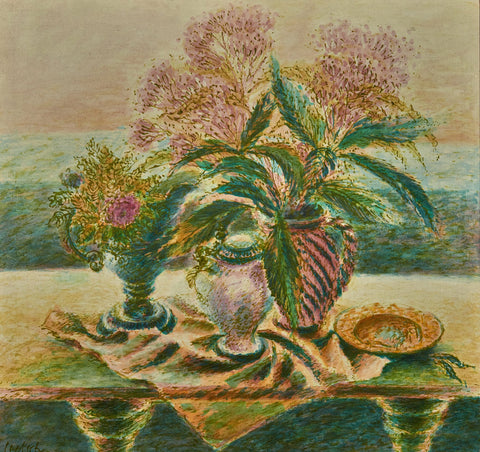 Wildflowers in Pink and Green