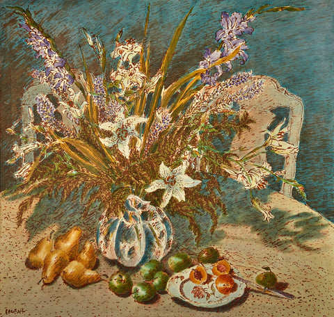 Table and Chairs with Decorative Arrangement