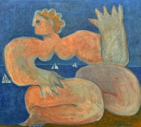 Figure by the Ocean
