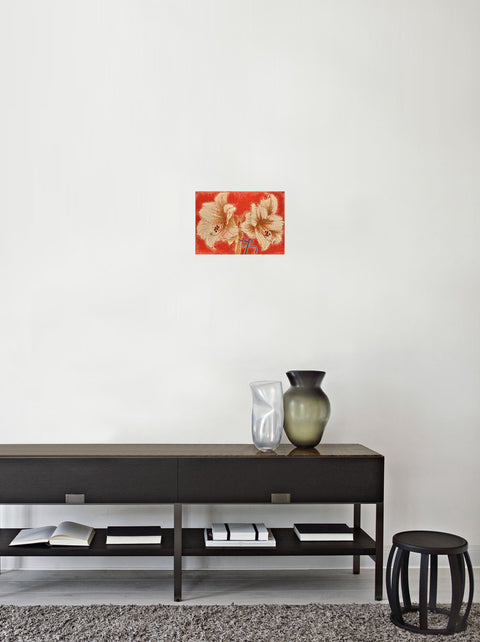 Amaryllis on Red