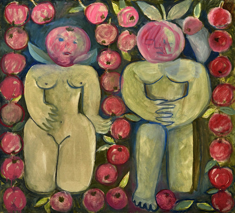 Couple in Apple Orchard